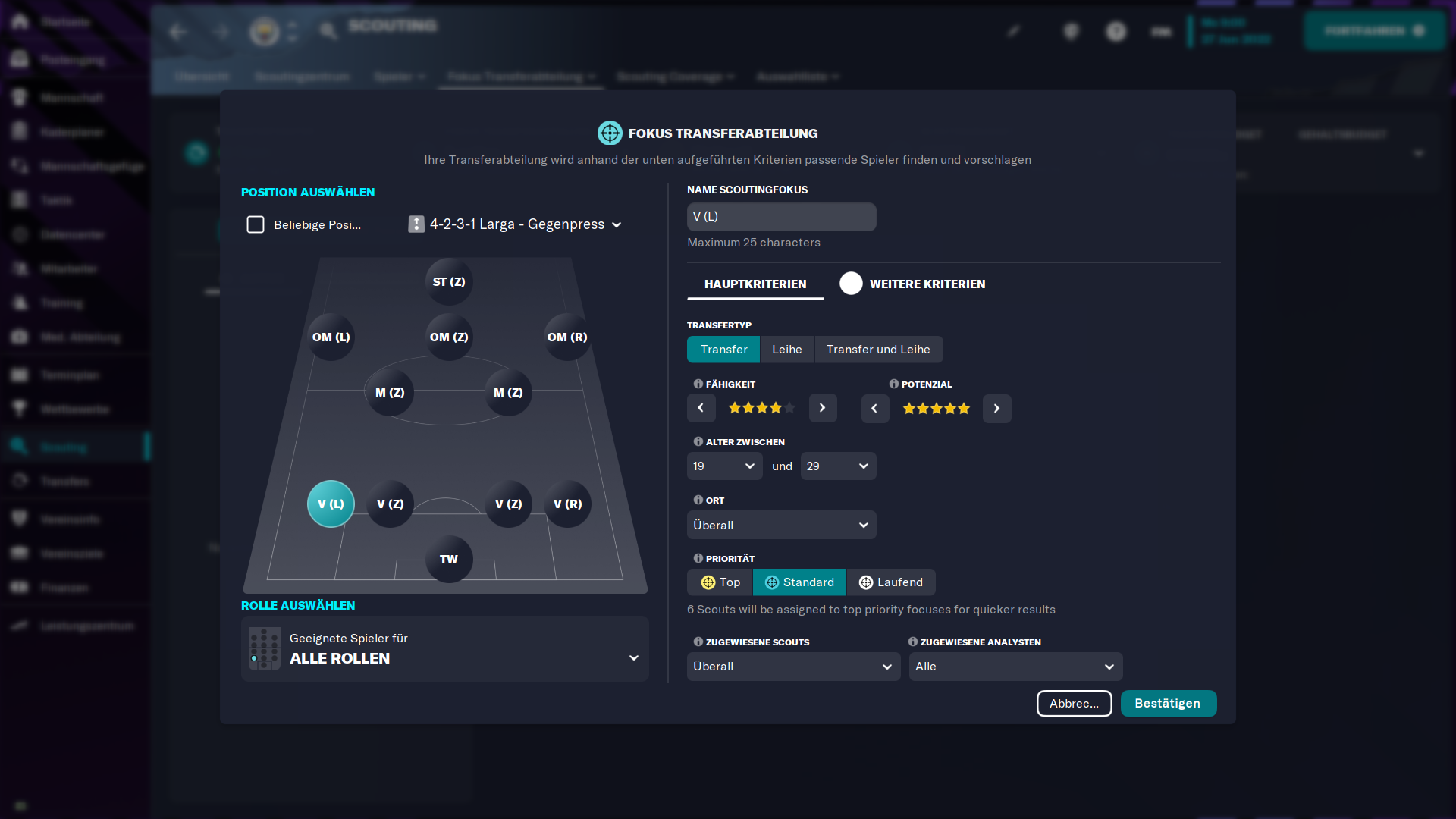 Neuerungen bei Transfers und Verträgen Football Manager 2025